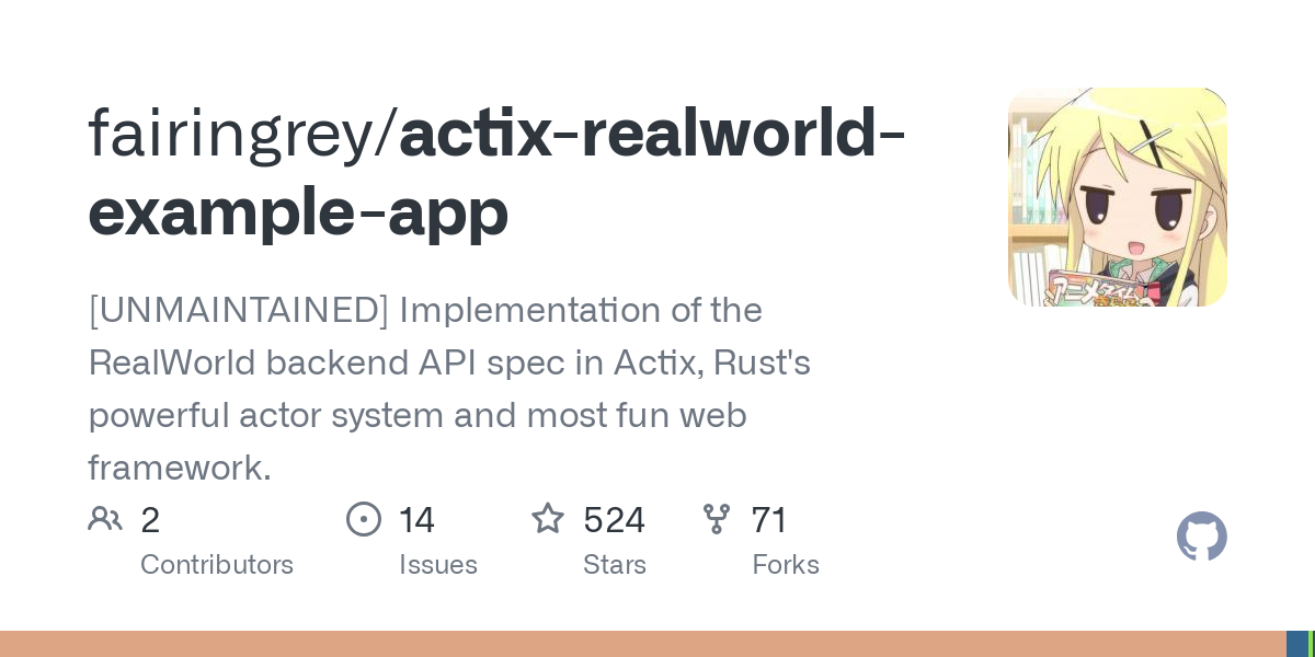 actix realworld example app