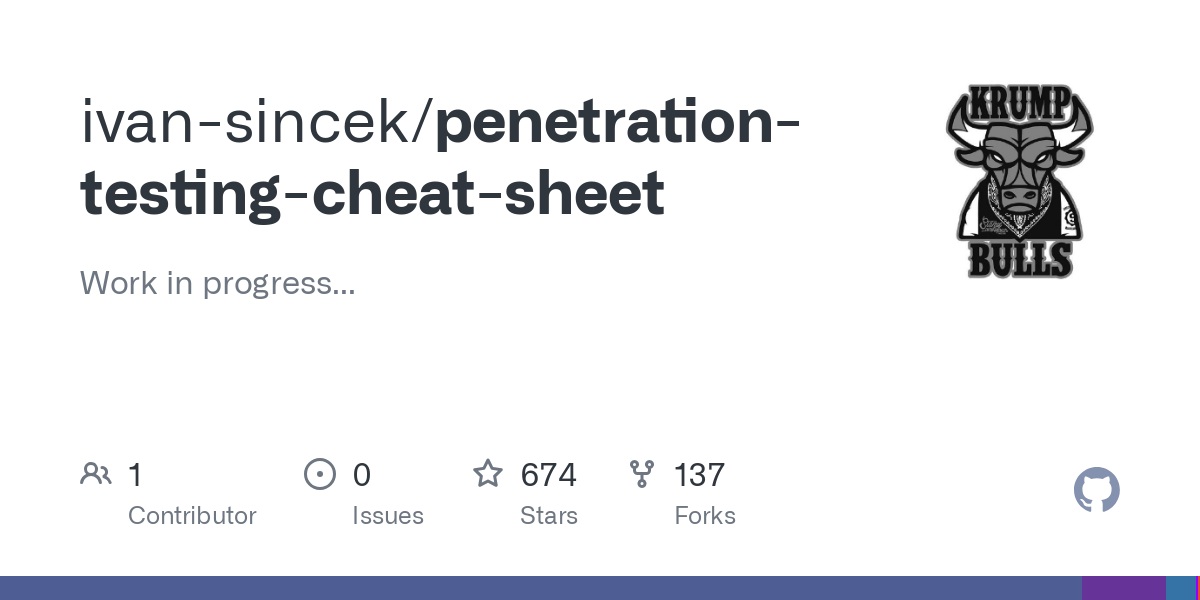 penetration testing cheat sheet