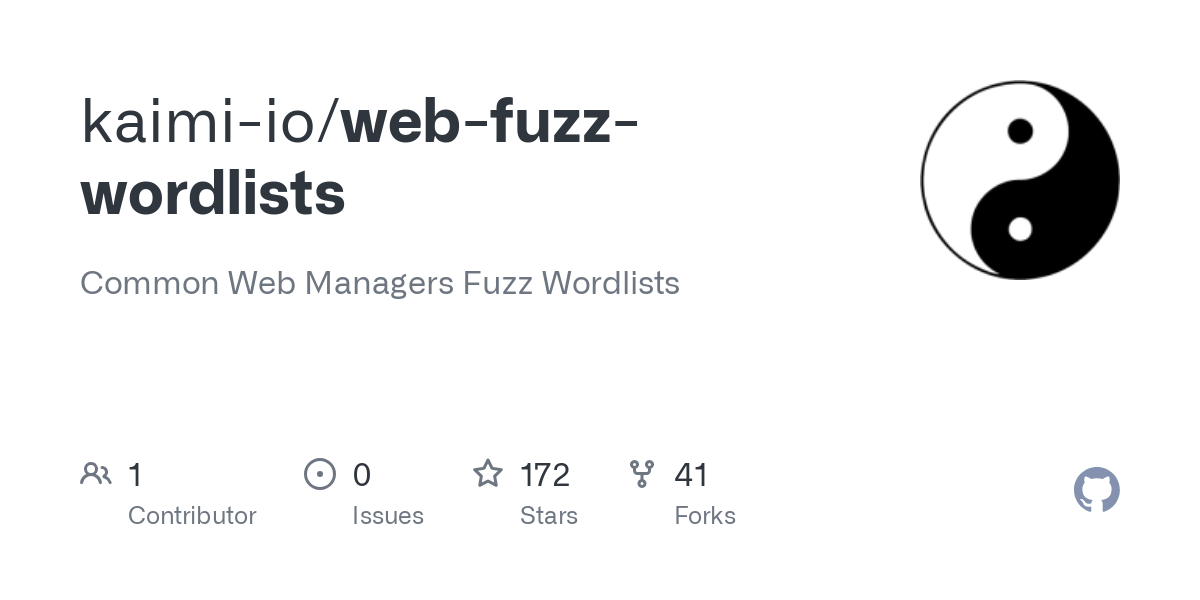 web fuzz wordlists