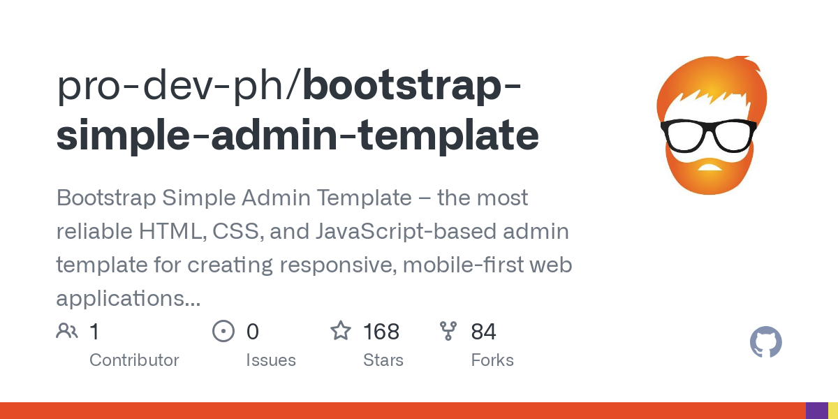bootstrap simple admin template