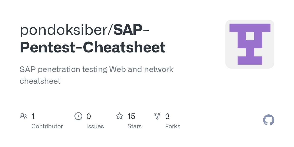 SAP Pentest Cheatsheet