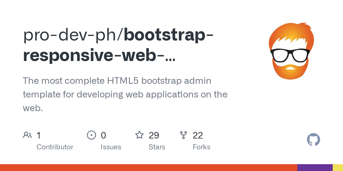bootstrap responsive web application template