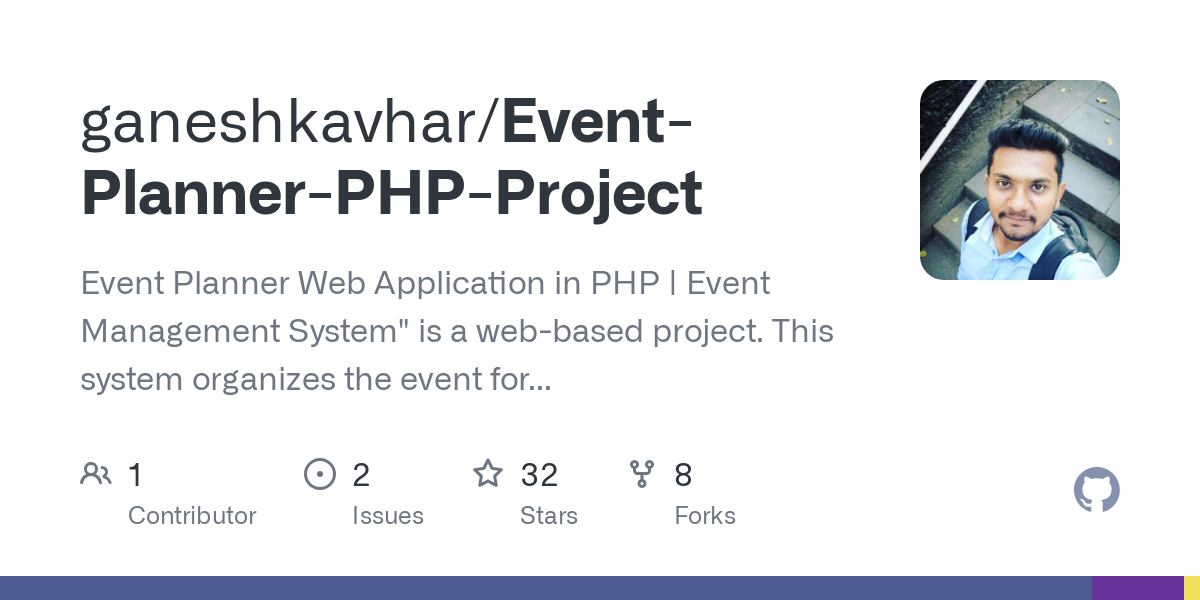 Event Planner PHP Project