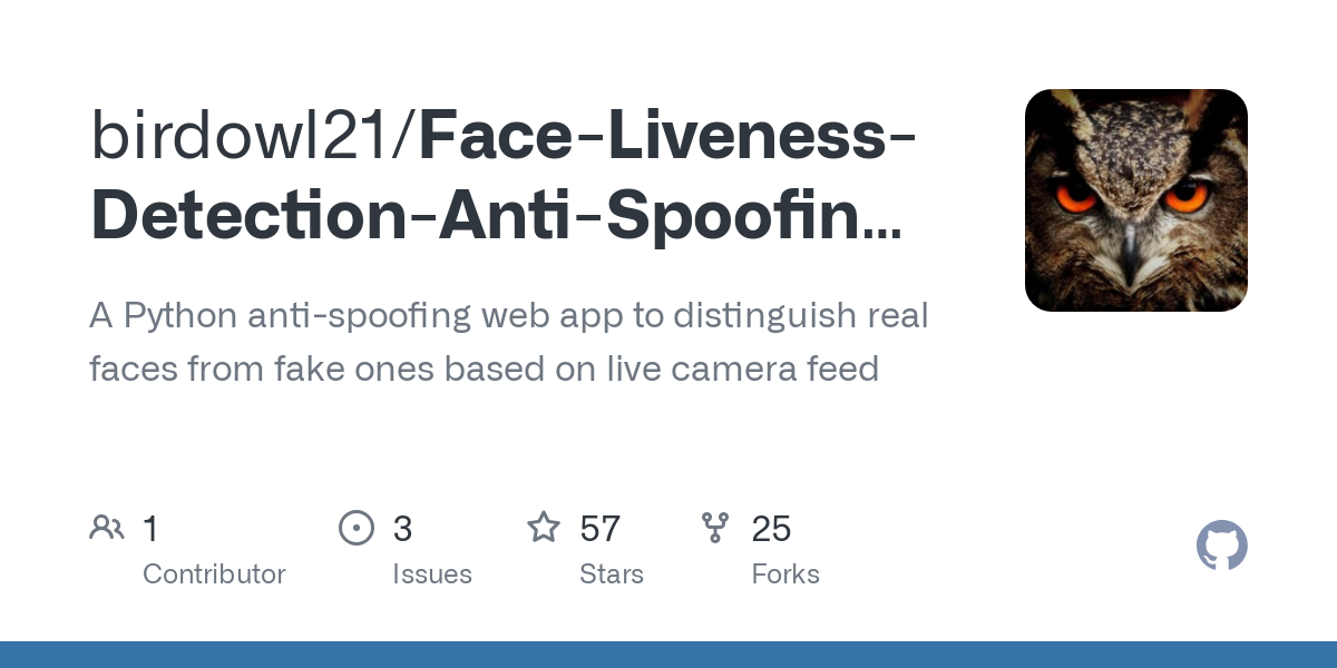 Face Liveness Detection Anti Spoofing Web App
