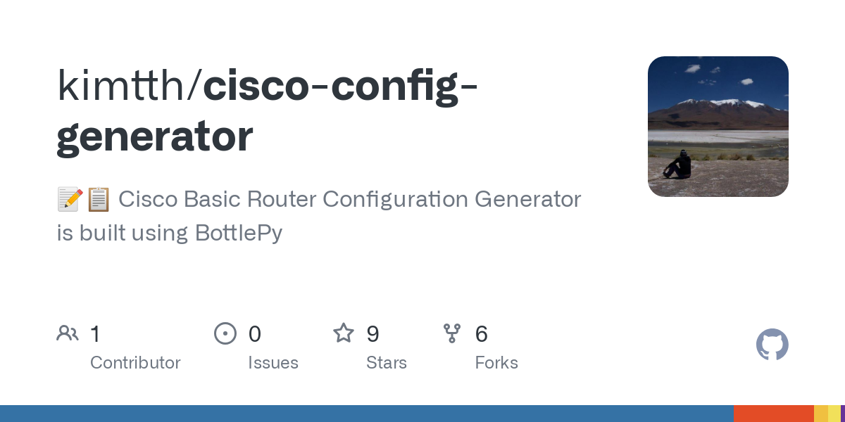 cisco config generator