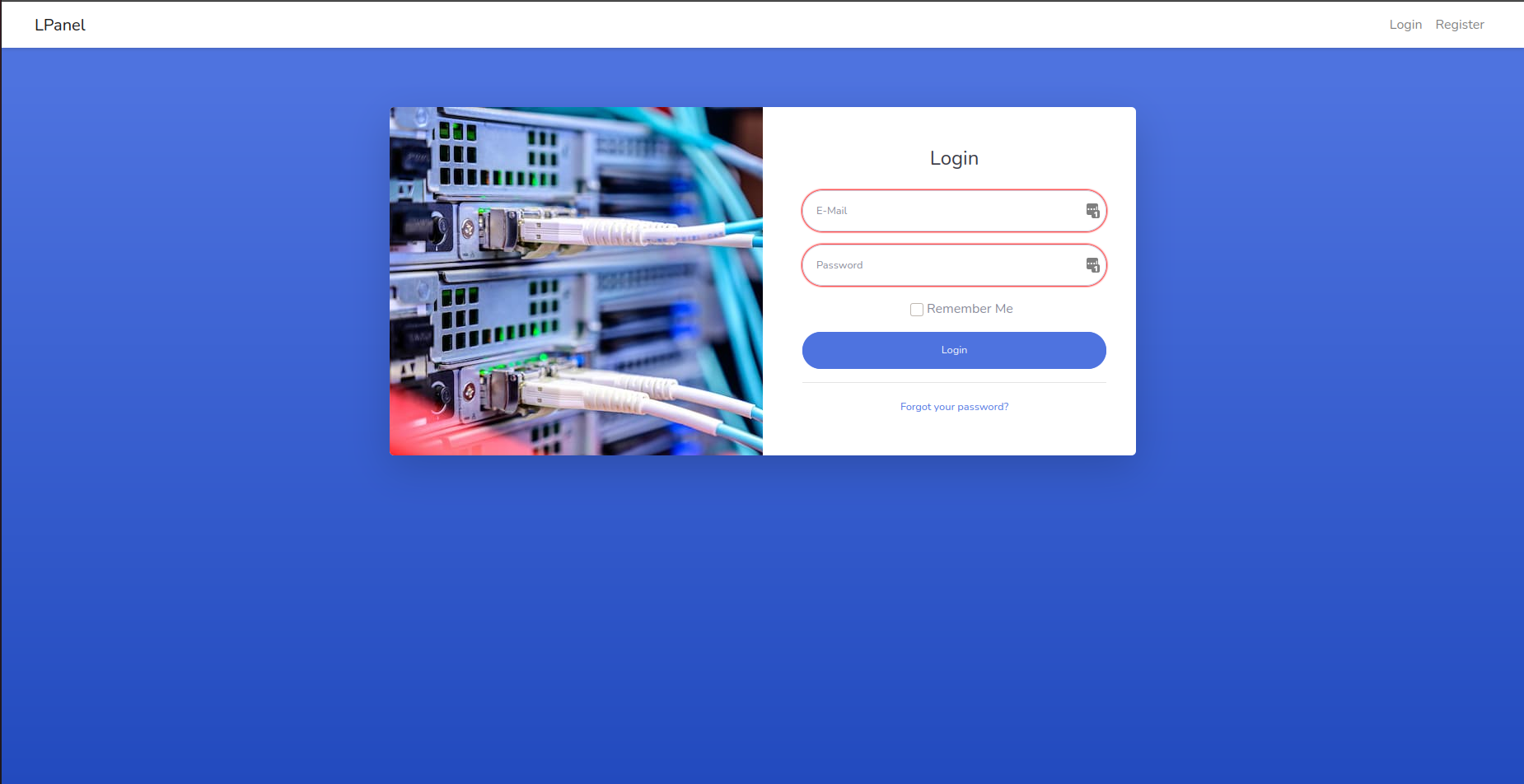 LPANEL登录屏幕截图