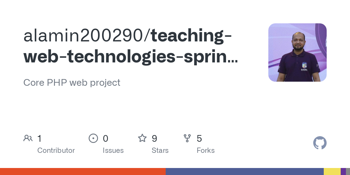 teaching web technologies spring 2019 2020
