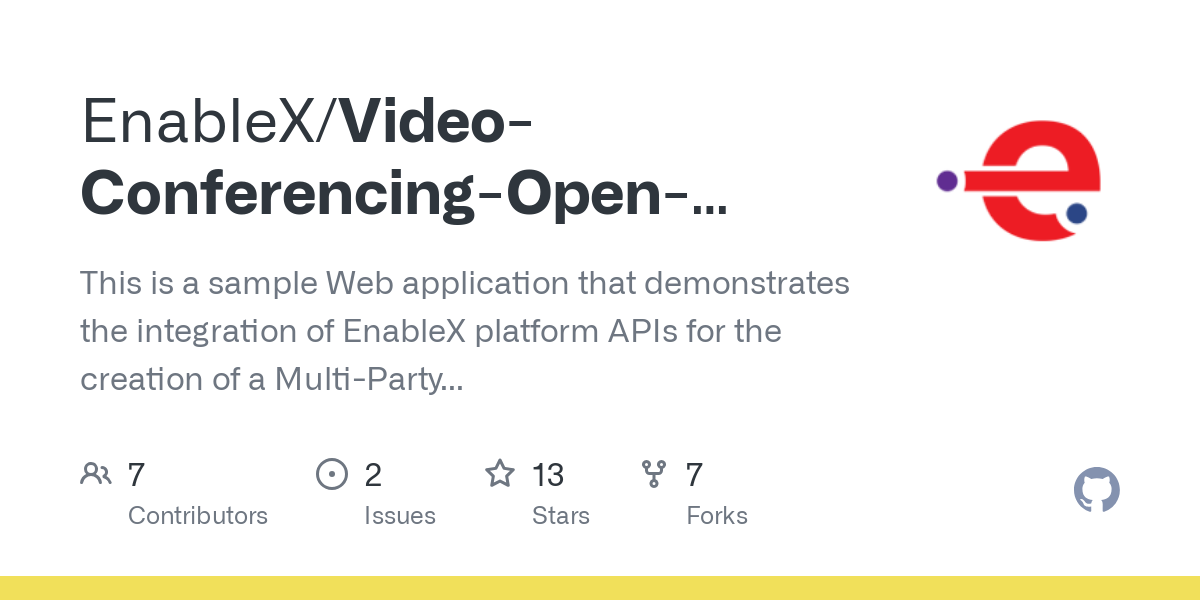 Video Conferencing Open Source Web Application Sample