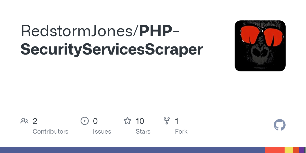 PHP SecurityServicesScraper