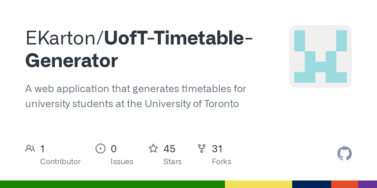 UofT Timetable Generator
