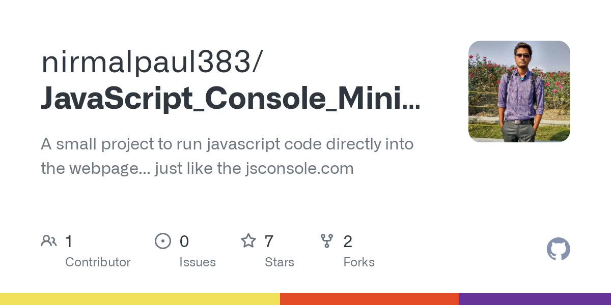 JavaScript_Console_Mini inside webpage