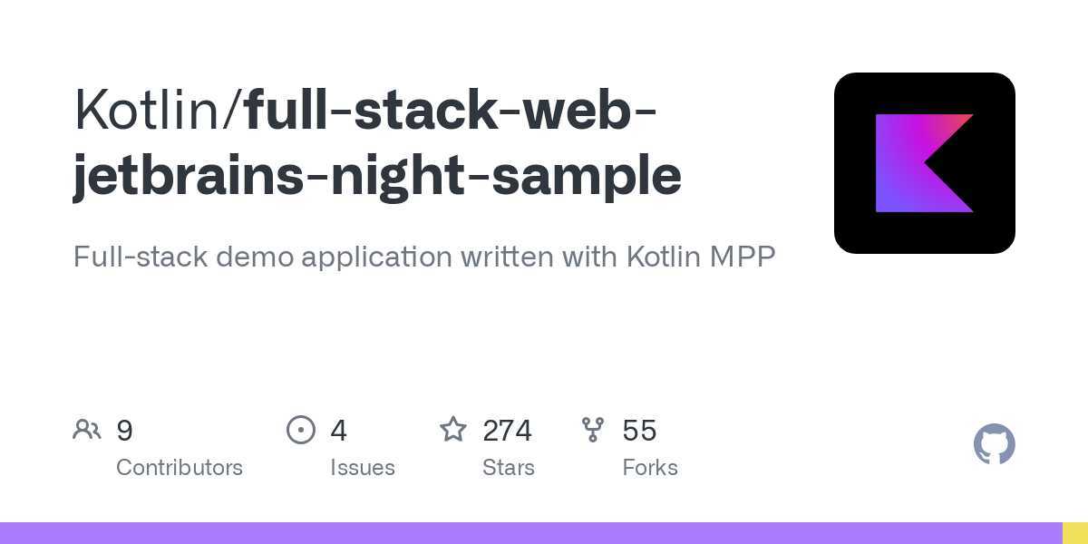 full stack web jetbrains night sample