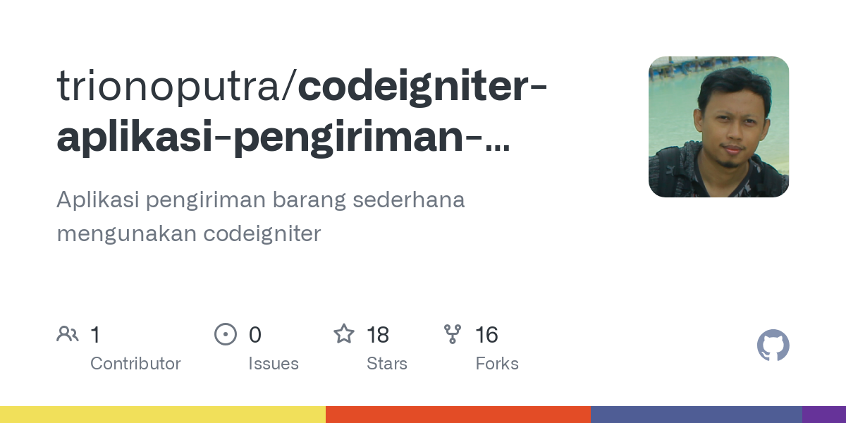 codeigniter aplikasi pengiriman barang