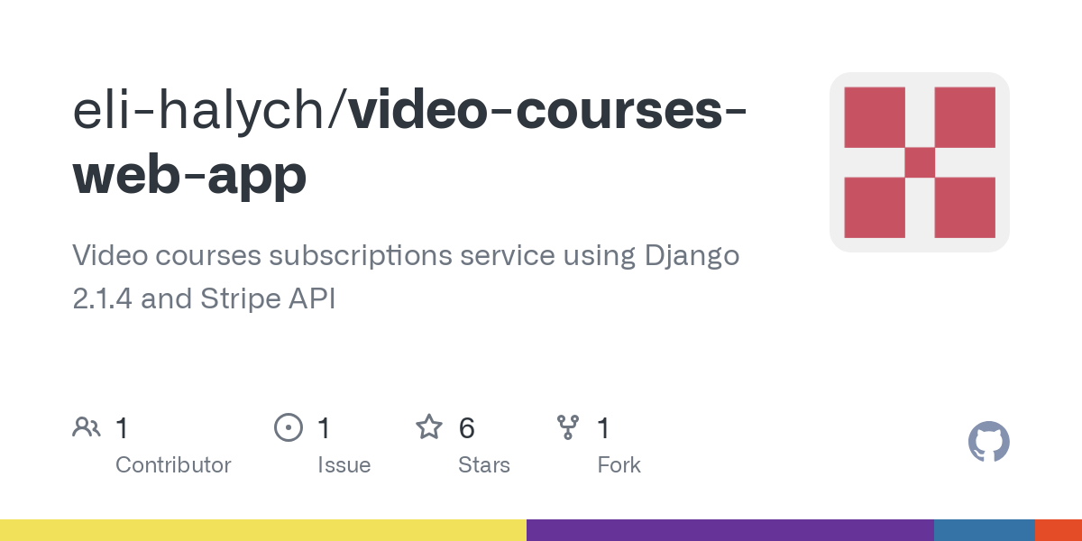video courses web app
