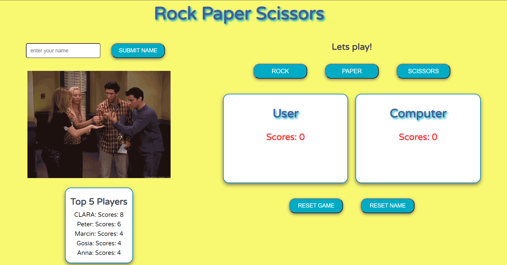 RPS应用程序开始EX