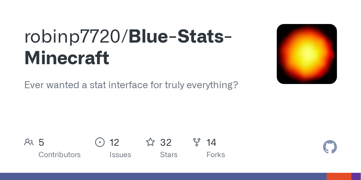 Blue Stats Minecraft