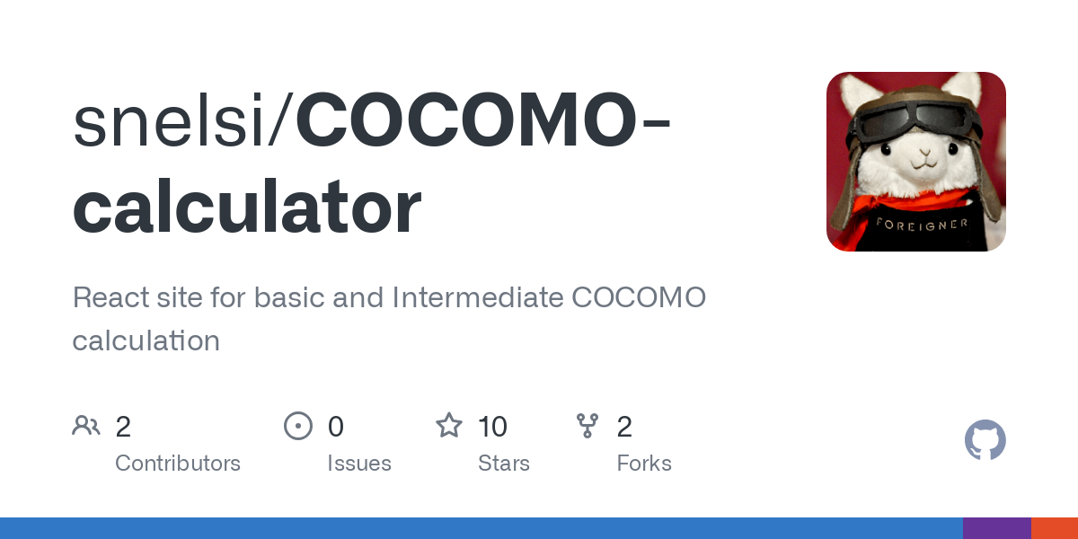 COCOMO calculator