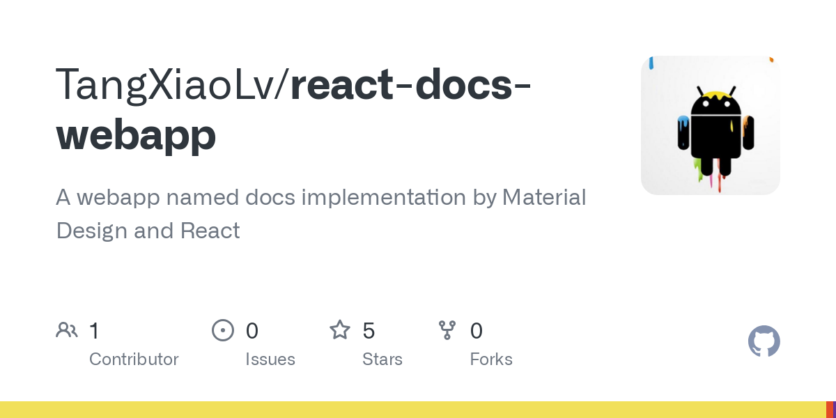 react docs webapp
