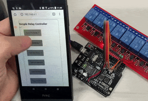 Relé usa animación