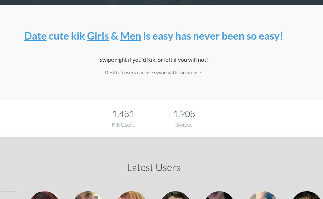 Homepage Hotornot -Klon - Profilwische