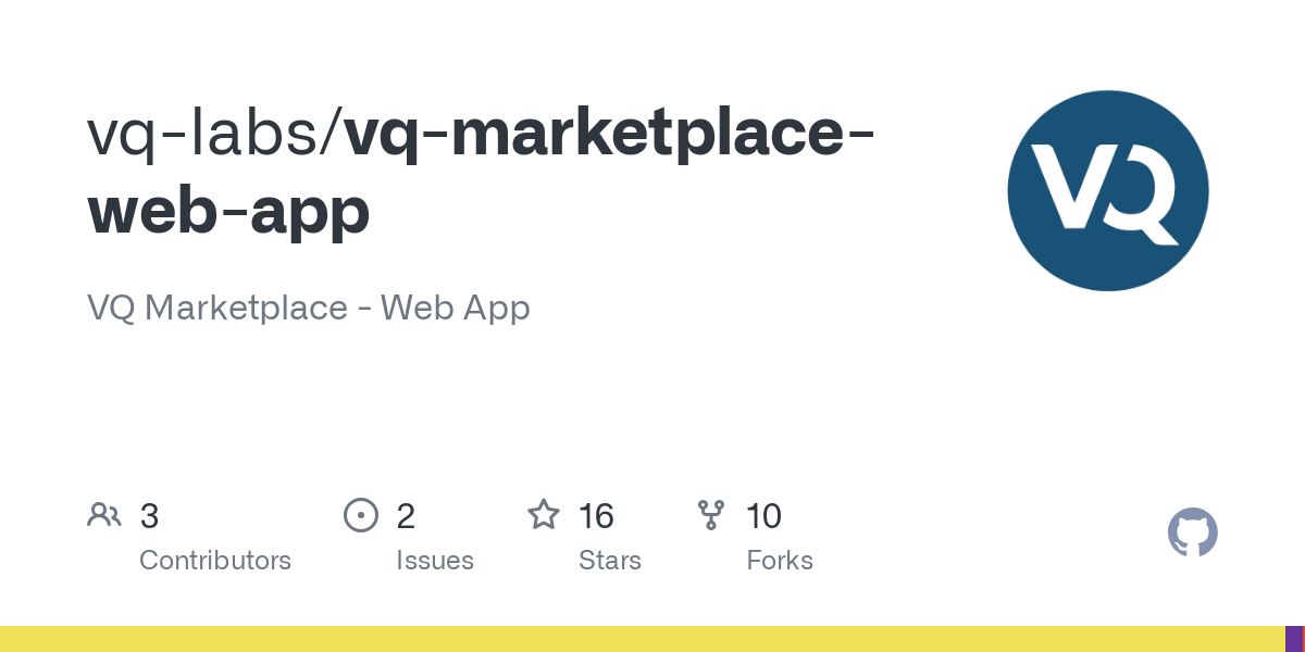 vq marketplace web app