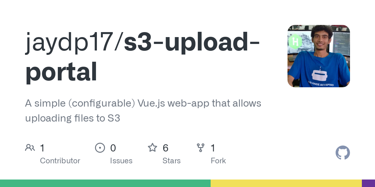 s3 upload portal