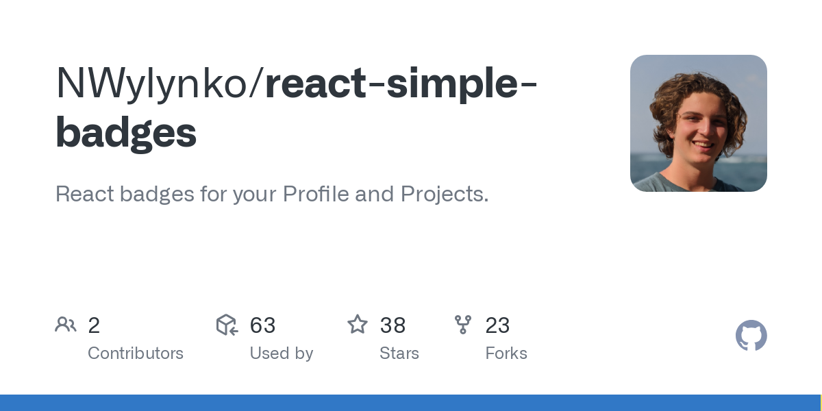 react simple badges