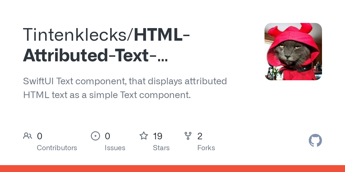 HTML Attributed Text Component for SwiftUI