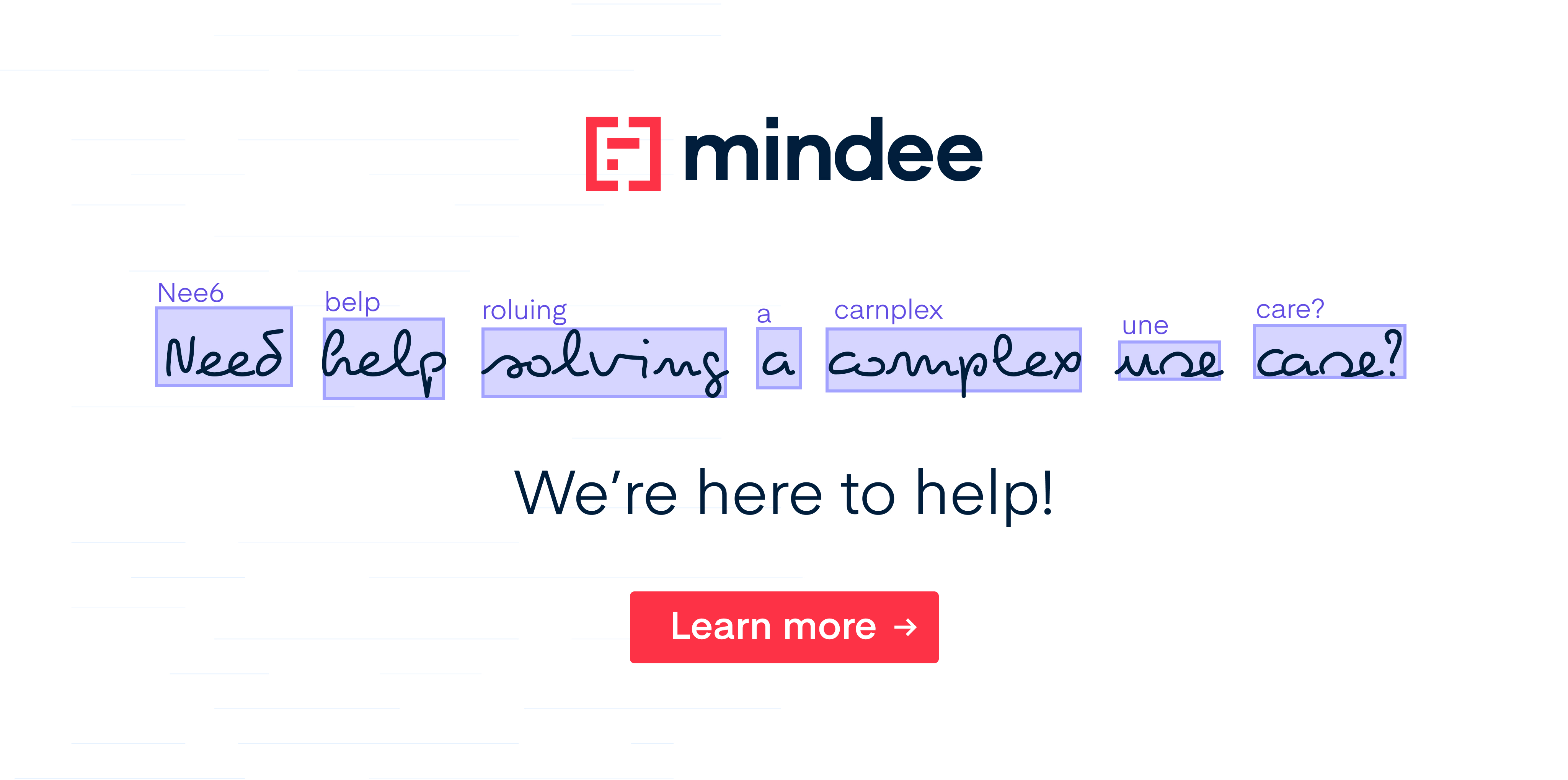Bad OCR -Test -Erkennungsbild fragen den Entwickler, ob er Hilfe benötigt