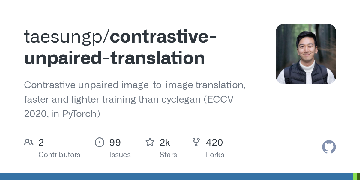 contrastive unpaired translation