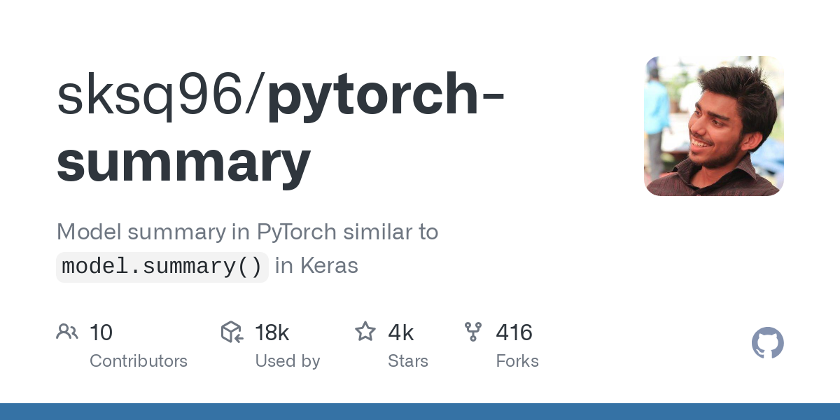 pytorch summary