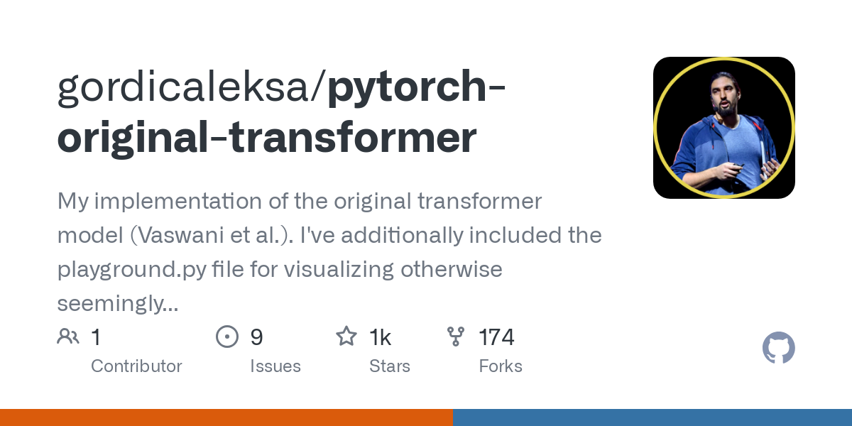 pytorch original transformer