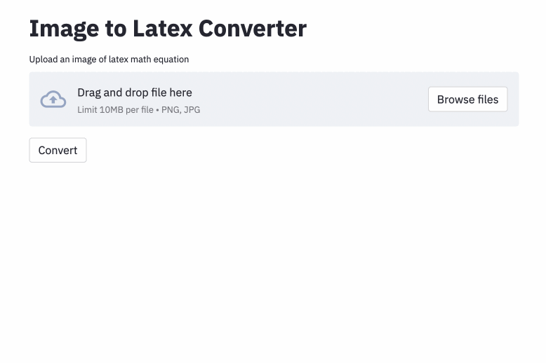 Image to Latex Streamlit App