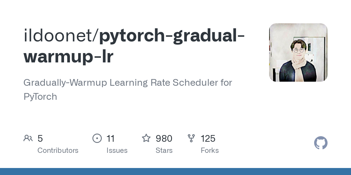 pytorch gradual warmup lr