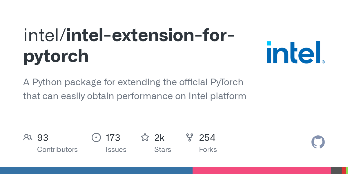 intel extension for pytorch