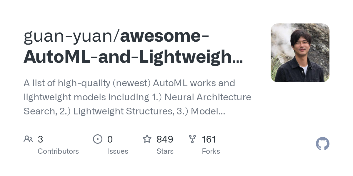 awesome AutoML and Lightweight Models