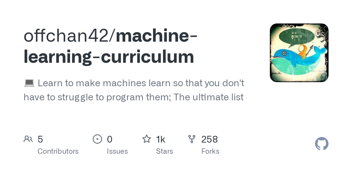 machine learning curriculum