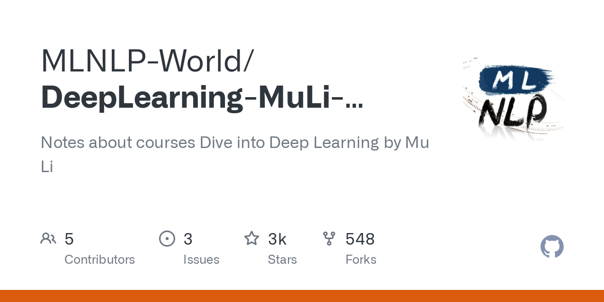 DeepLearning MuLi Notes