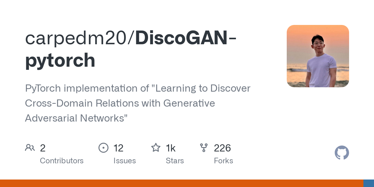 DiscoGAN pytorch