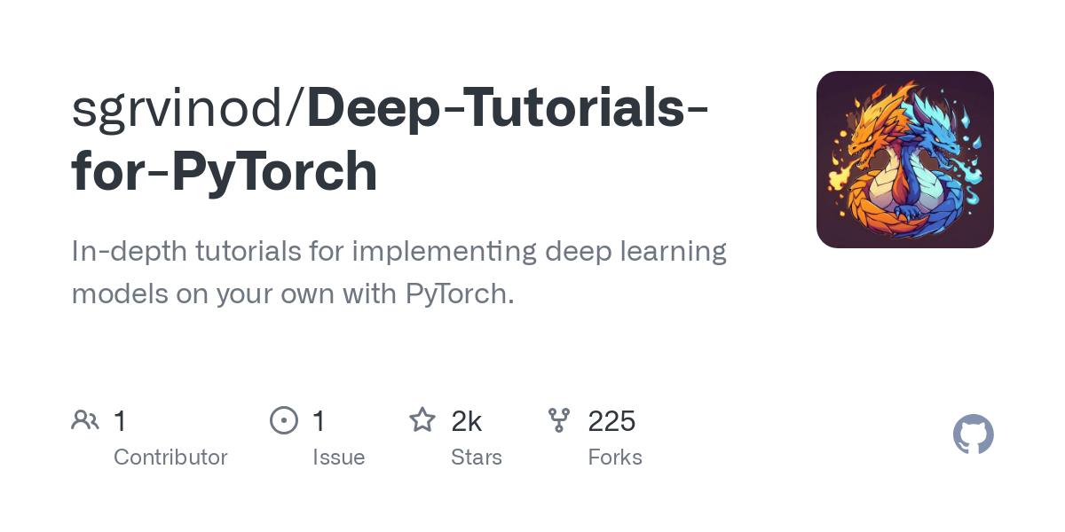 Deep Tutorials for PyTorch