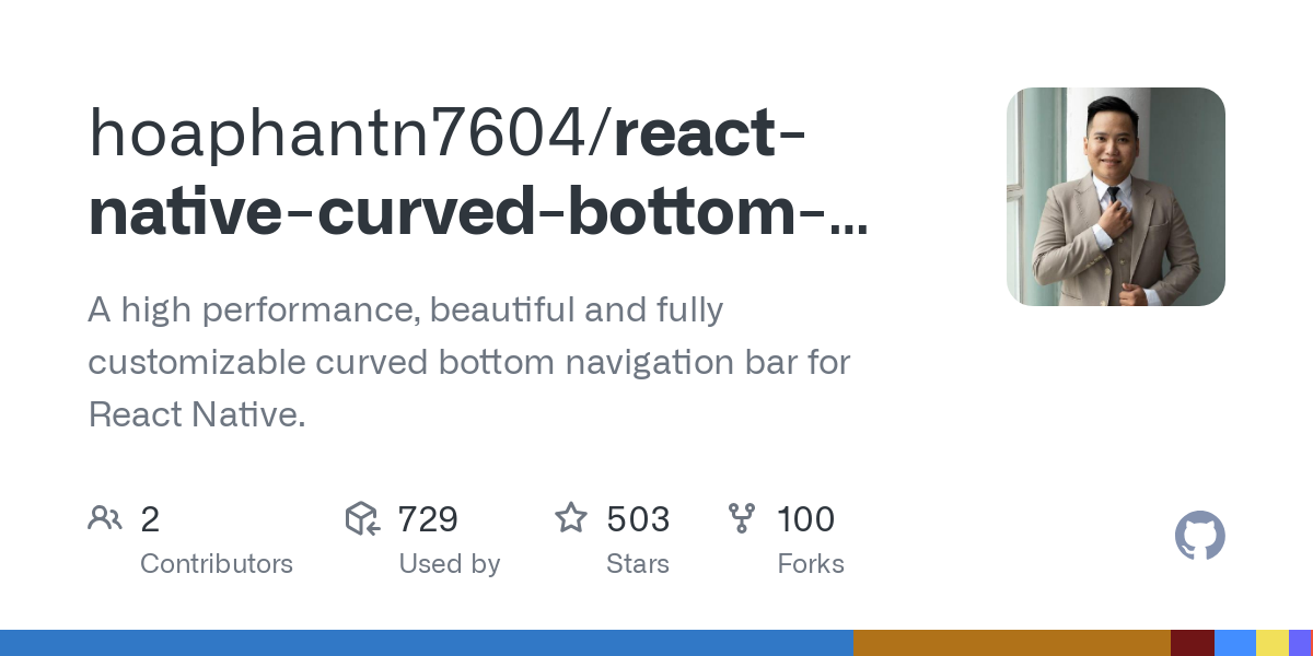 react native curved bottom bar