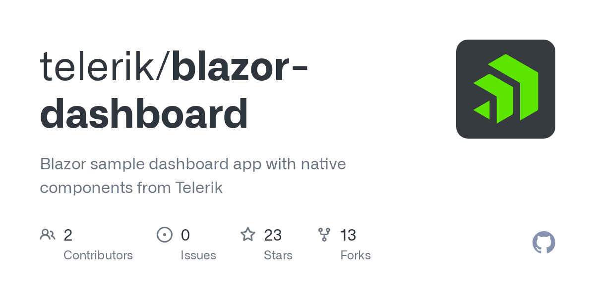 blazor dashboard