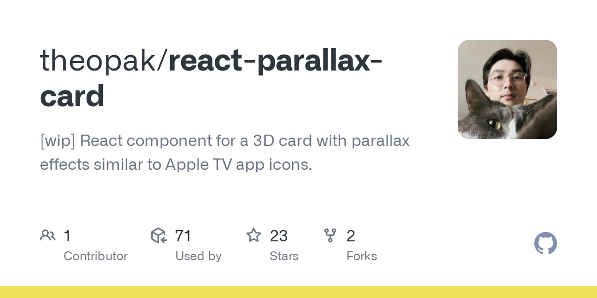 react parallax card