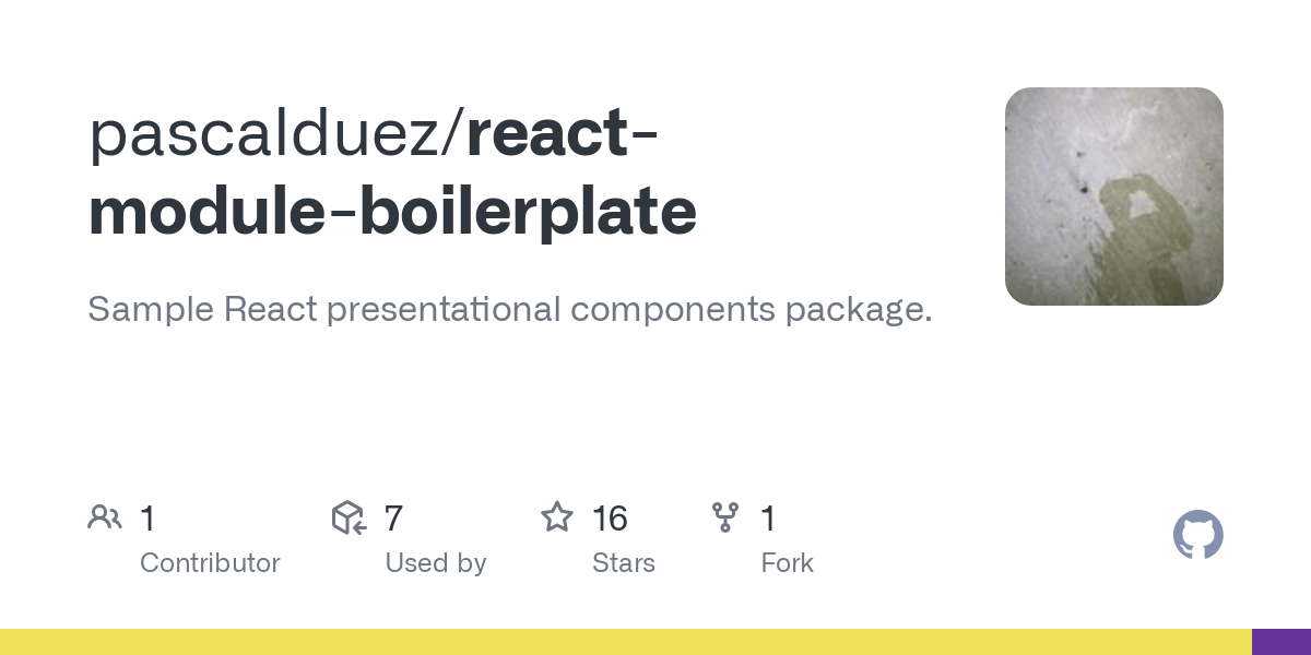 react module boilerplate