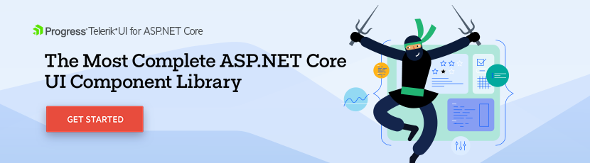 Versuchen Sie die Telerik -UI für ASP.NET Core