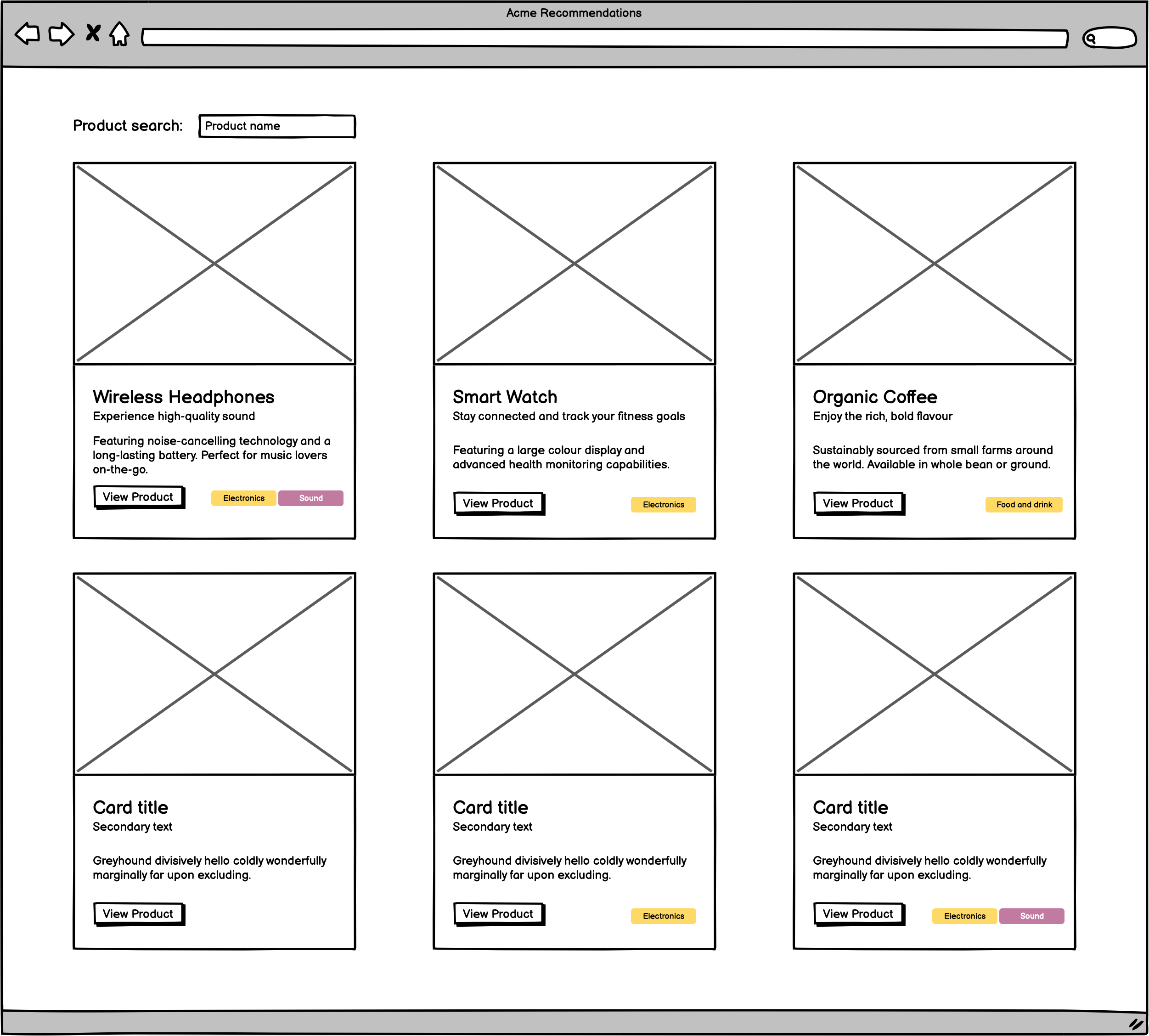 Búsqueda de productos