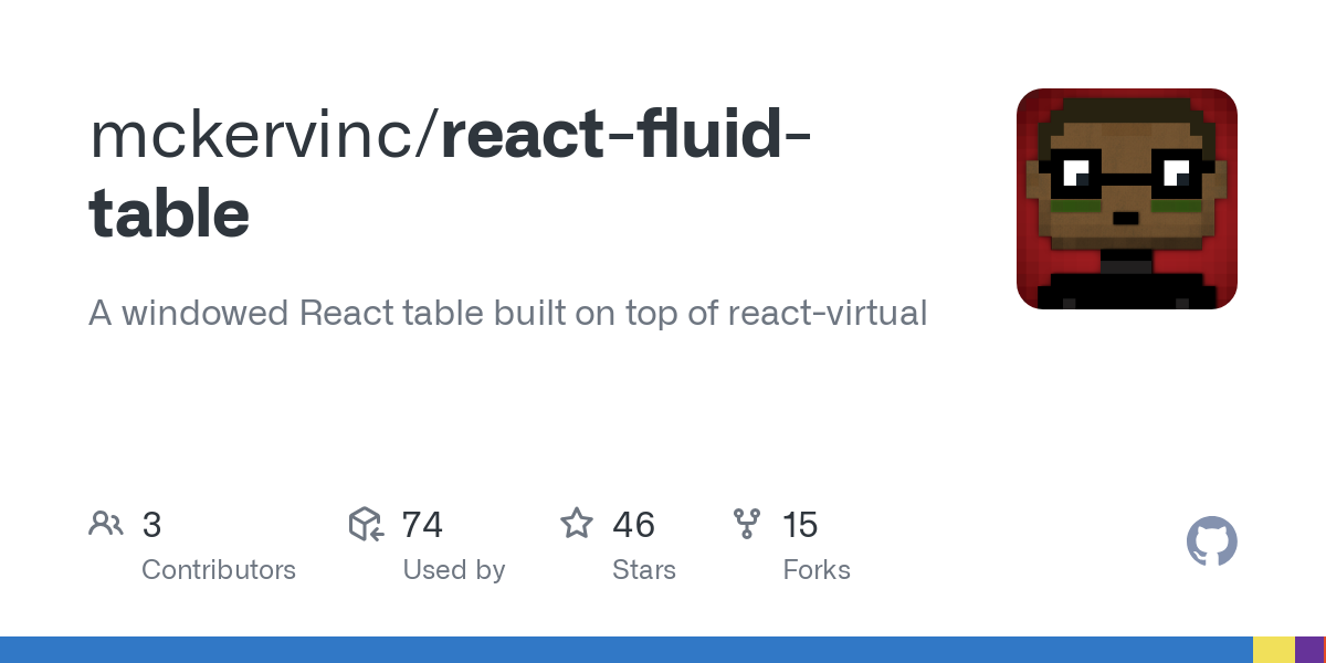 react fluid table