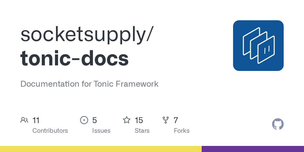 tonic docs