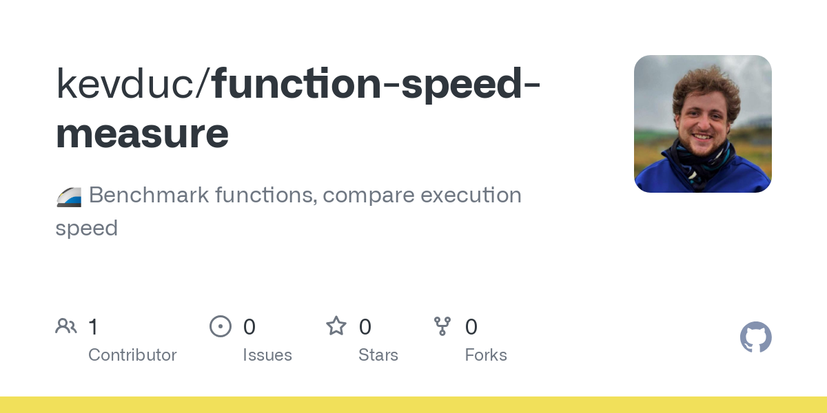 function speed measure