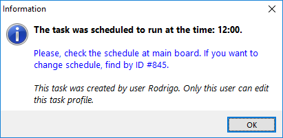 Diálogo de mensajes de presa